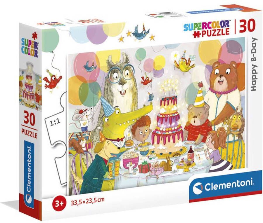 Clementoni Supercolor 20264 puzzel Legpuzzel 30 stuk(s) Dieren