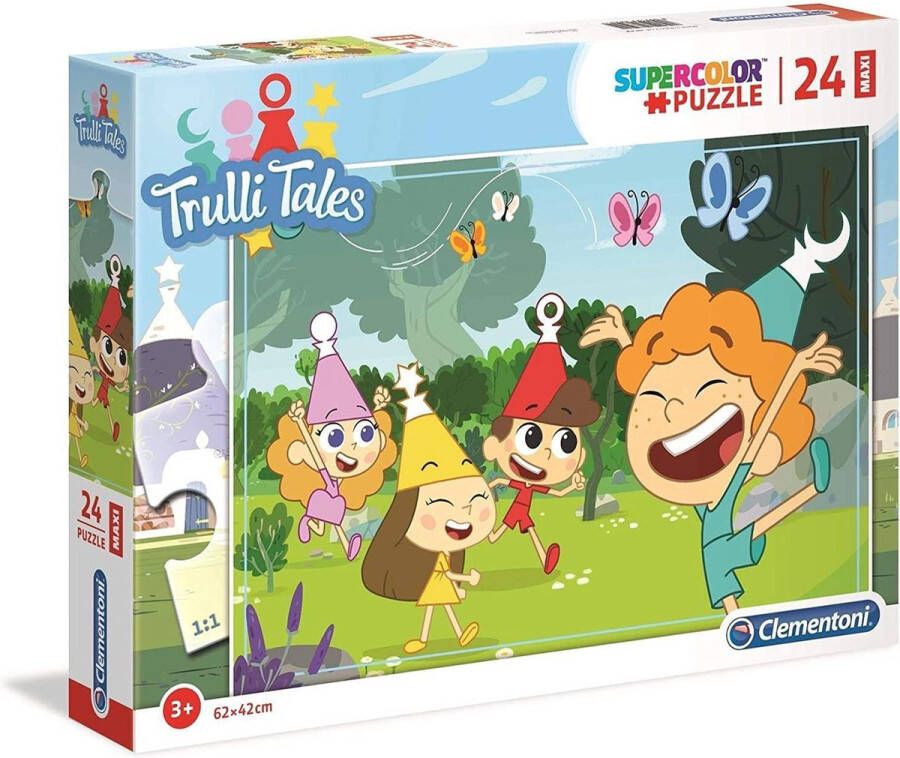 Clementoni Supercolor Legpuzzel 24 Maxi Stukjes Trulli Tales 62 x 42cm