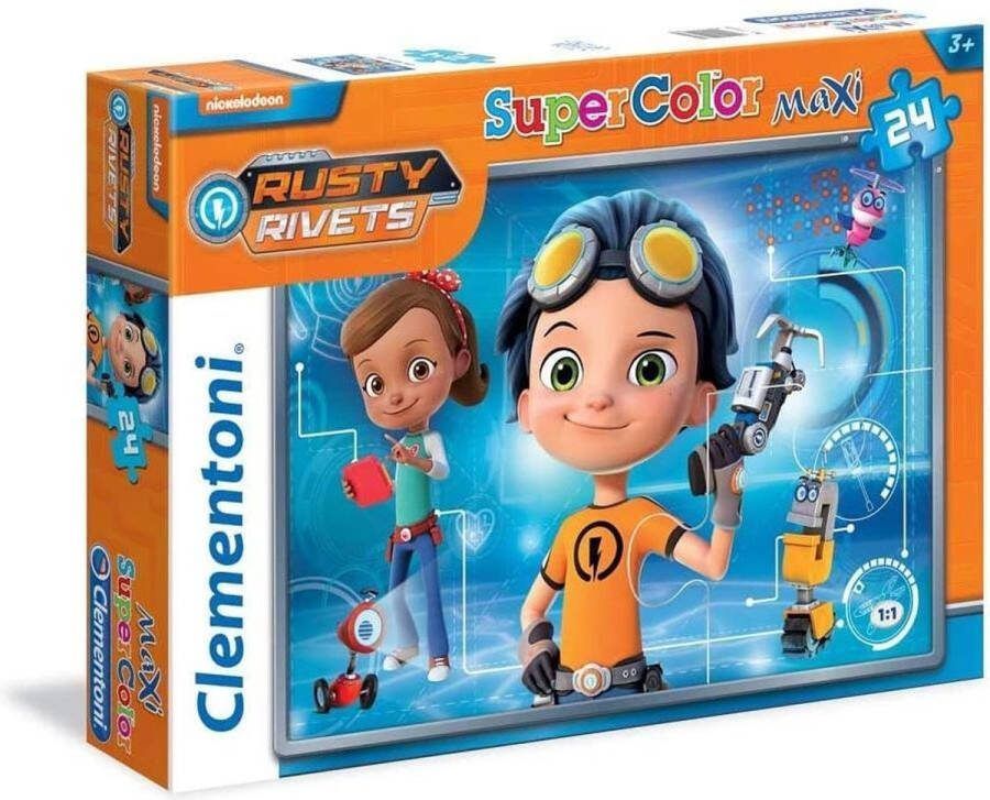 Clementoni Supercolor Maxi puzzel Rusty Rivets 24 grote puzzzelstukjes