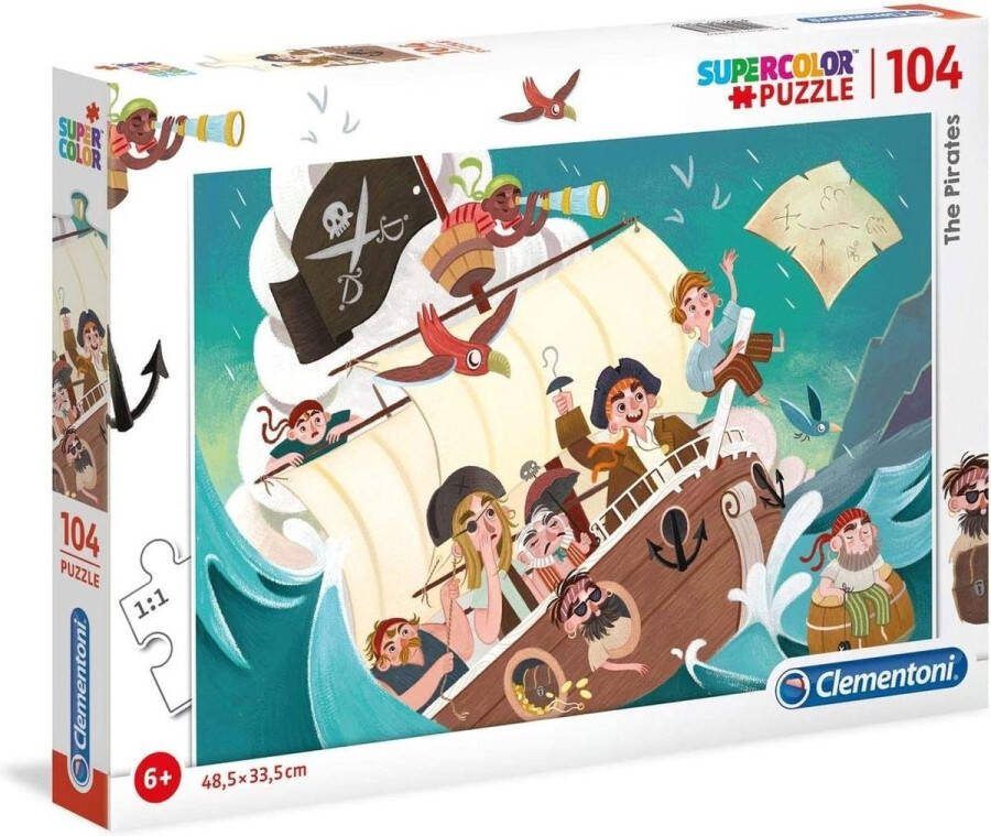 Clementoni Legpuzzel Supercolor The Pirates Junior 104 Stukjes