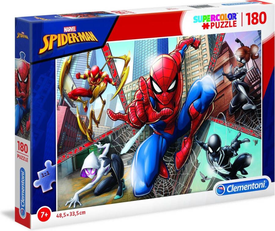 Clementoni Supercolor Spider-man Legpuzzel 180 Stuks