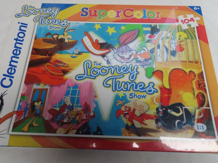 Clementoni The looney Tunes show Puzzel 104 stukjes