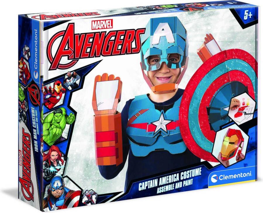 Clementoni Verkleedset Captain America Marvel hobbypakket