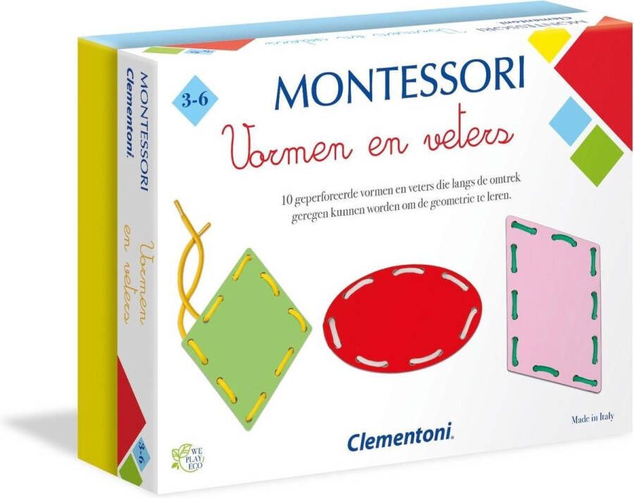 Clementoni Vormen En Veters Montessori Educatief spel