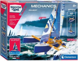 Clementoni Bouwset Mechanica Trimaran Junior 30 Cm Blauw wit