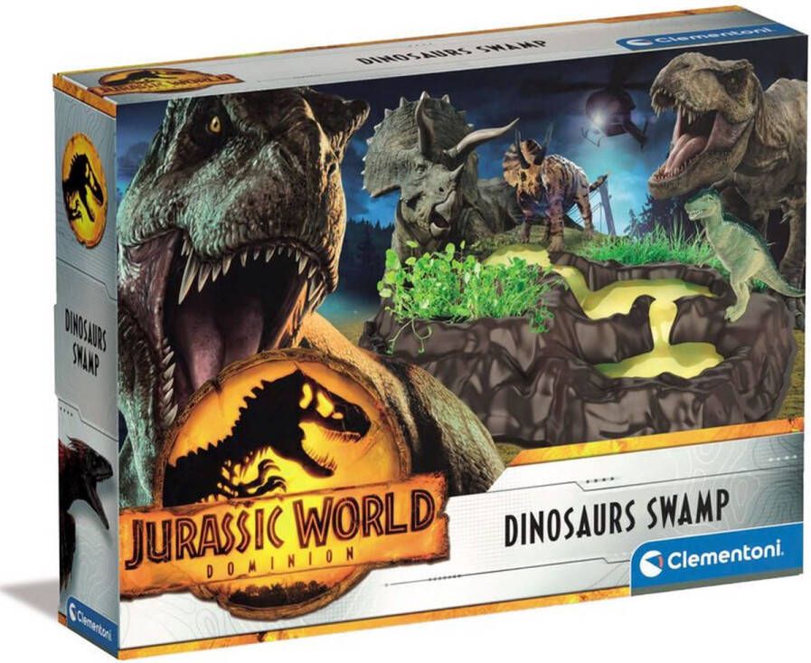 Clementoni Wetenschap & Spel Jurassic World Dinosaurussen Moeras Dinosaurus Speelgoed Educatief Speelgoed Vanaf 7 jaar