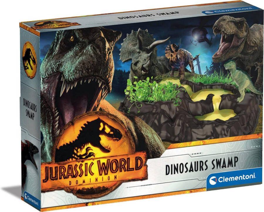 Clementoni Wetenschap & Spel Jurassic World Dinosaurussen Moeras Dinosaurus Speelgoed Educatief Speelgoed Vanaf 7 jaar
