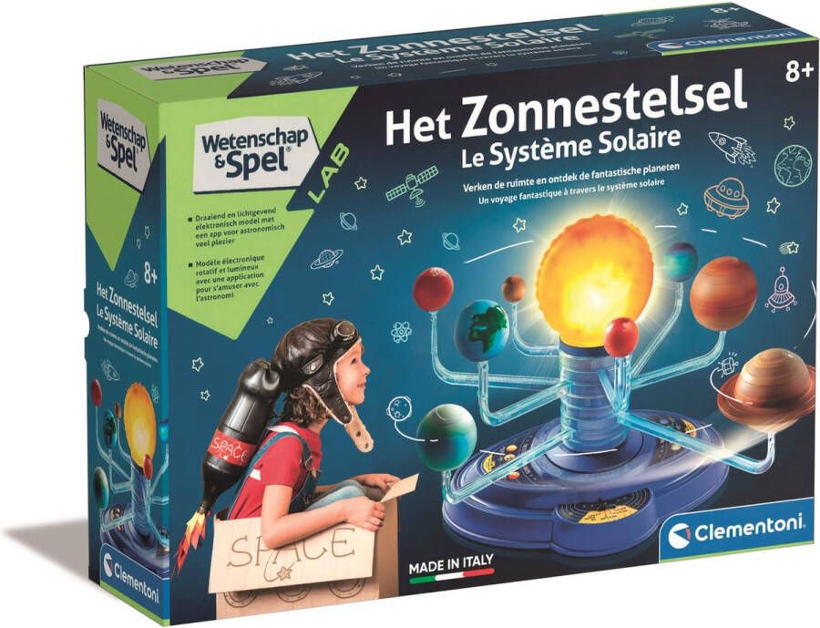 Clementoni Wetenschap & Spel Het Zonnestelsel Educatief Speelgoed Experimenteerdoos Vanaf 8 jaar