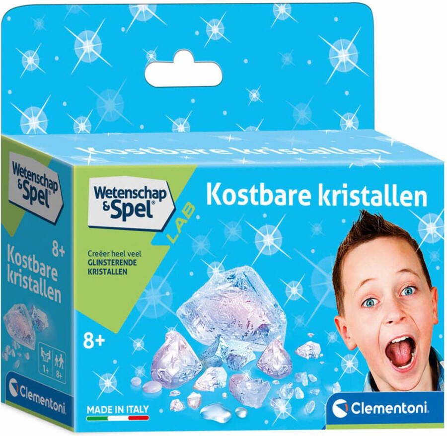 Clementoni kristallenspel Wetenschap en Spel junior 20 cm blauw