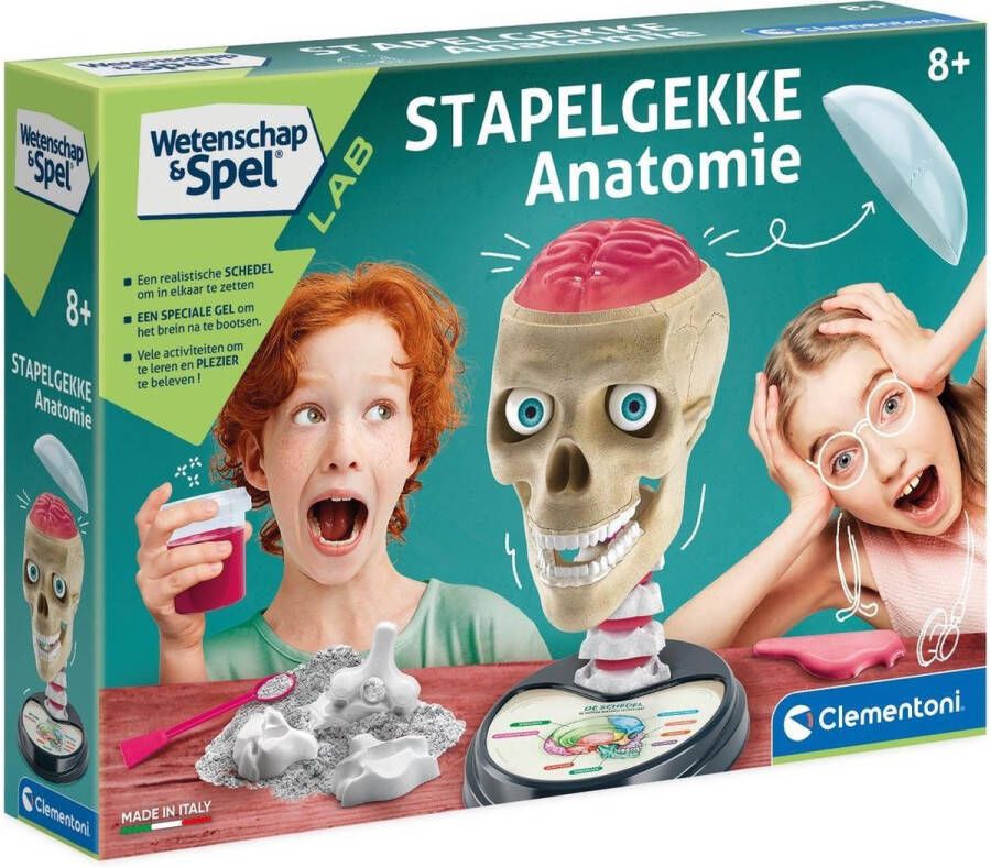 Clementoni Wetenschap & Spel Stapelgekke Anatomie Wetenschapsdoos Wetenschapslab Vanaf 8 jaar