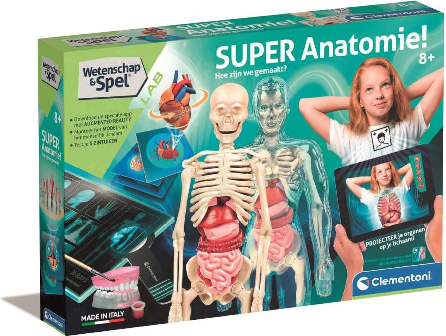 Clementoni Wetenschap & Spel Super Anatomie Het Menselijk Lichaam Educatief Speelgoed Vanaf 8 jaar