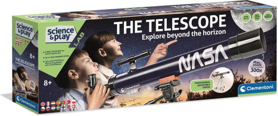 Clementoni Wetenschap & Spel – Telescoop – Experimenteerdoos -Educatief speelgoed 8+ jaar