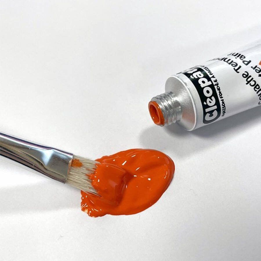 Cleopatre BL10PGN10 Zwart Bruin Cyaan Groen Magenta Oranje Rood Violet Wit Geel Gouache 10 stuk(s)