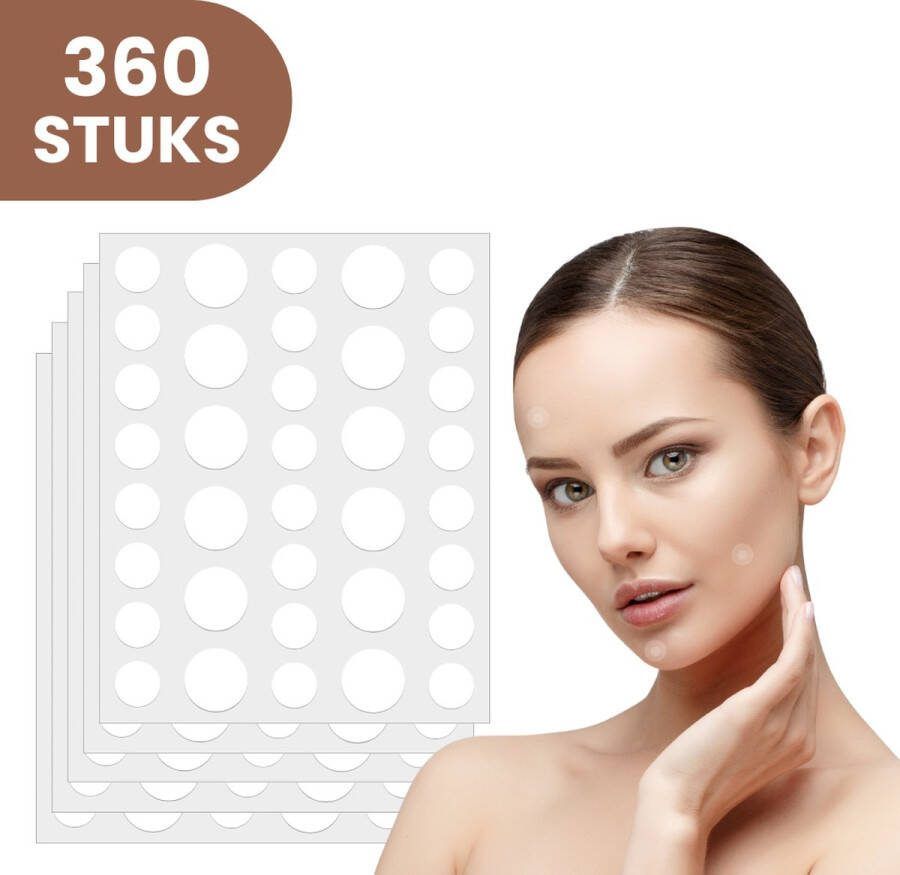 Clerby Pimple Patch 360 Stuks Acne Patch Acne Pleister Pimple Patches Puisten Verwijderaar Hydrocolloïde Technologie