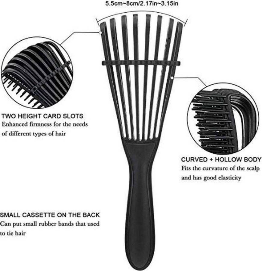 CLG Diensten Antiklit Haarborstel | Detangling Brush | Hairbrush | Krullend Haar Verzorging | Stylingborstel | Magic Detangler Brush |
