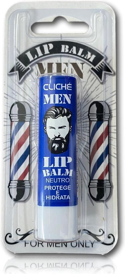 Cliche Cliché Men Lip Balm voor Mannen Neutraal Beschermt en Hydrateert 1 Stuks in blisterverpakking