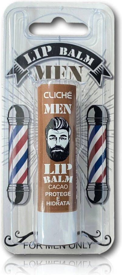 Cliche Cliché Men Lip Balm voor Mannen Cacao Beschermt en Hydrateert 1 Stuks in blisterverpakking