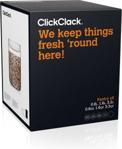 NXT Retail Sales ClickClack vershoudboxen Pantry Round 0 6 1 6 3 2 L wit 3-delig