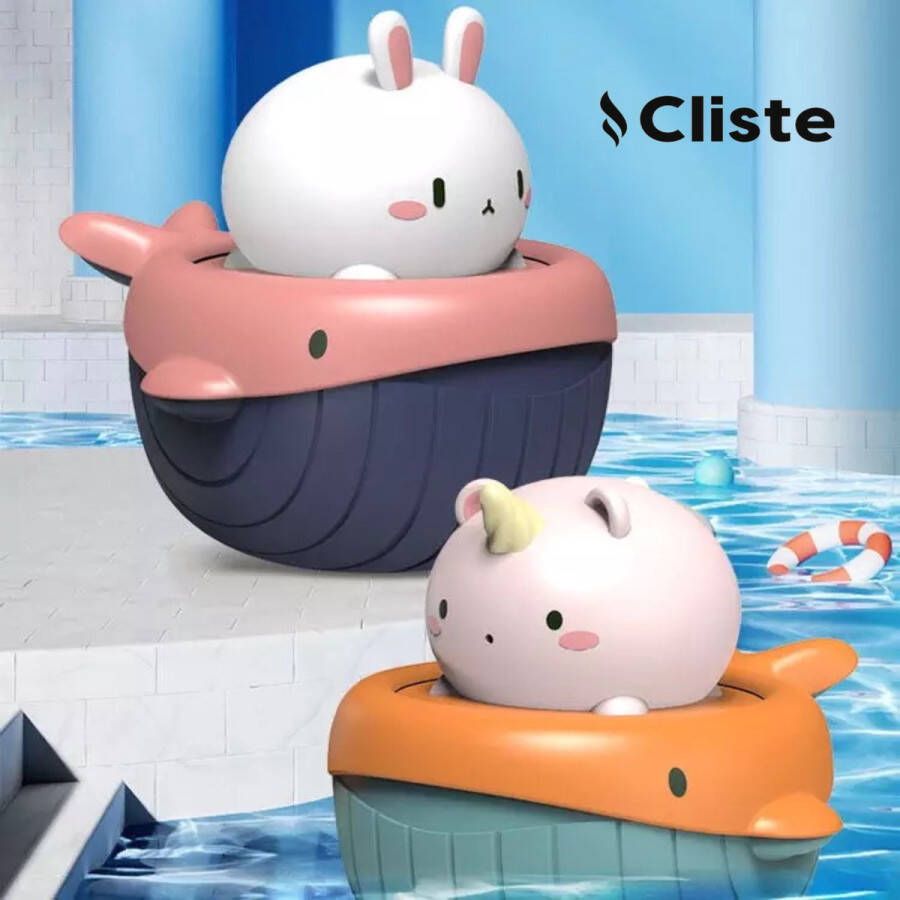 Cliste Dierenbadspeelgoed 2 stuks Drijvend konijnenbadspeelgoed schattig waterspuitend speelgoed Badkuip en zwembadspeelgoed voor peuters Educatief speelgoed Voor in Bad