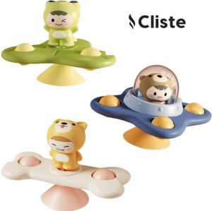 Cliste Home Fidget Toys Zuignap Spinner Speelgoed 3 stuks Fidget spinner Sensorisch Speelgoed Baby Badspeelgoed Speelgoed Badspinner NIEUW Kinderen!