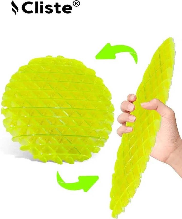 Cliste NIEUW Fidget Worm Speelgoed 2x Gloed in het donker Badspeelgoed Vormveranderend Worm Speelgoed voor Kinderen Groen Popping Worm Rekbaar Speelgoed Squishy Ball Knijpspeeltje Antistress Speelgoed voor volwassenen tieners kinderen