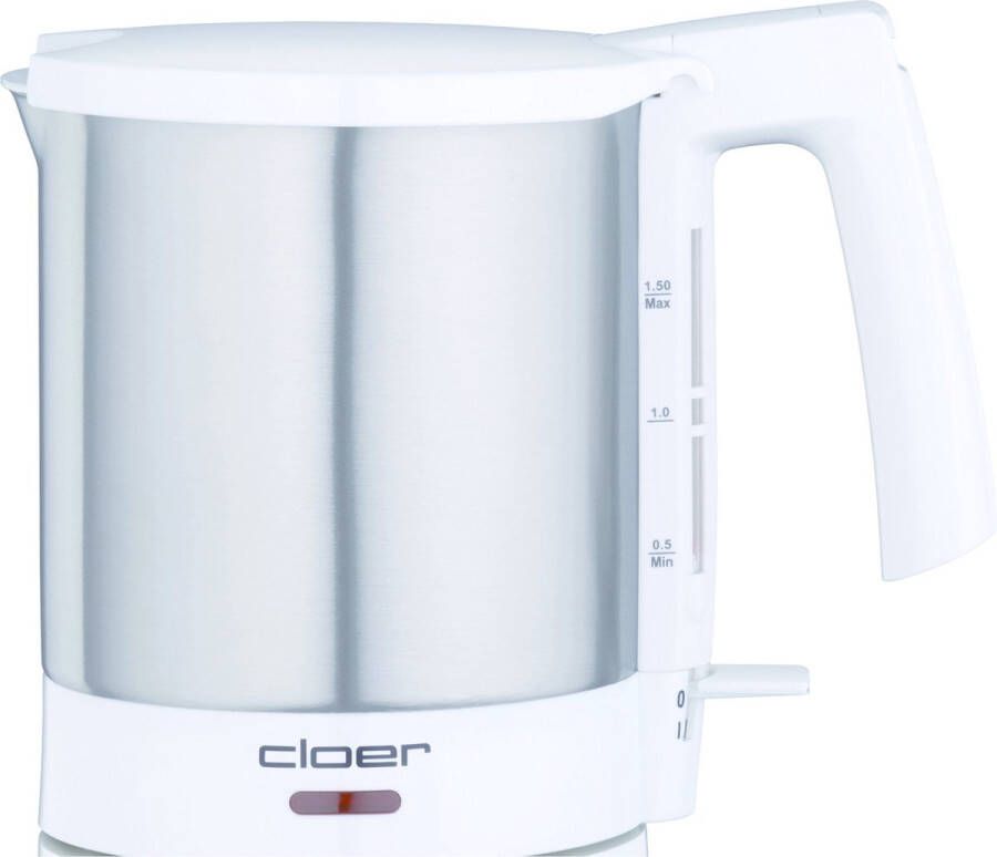 Cloer Waterkoker 4711 chroom-wit