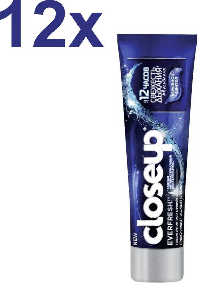 Close-up Ever Fresh Explosive Menthol 12x 100ml Tandpasta Voordeelverpakking