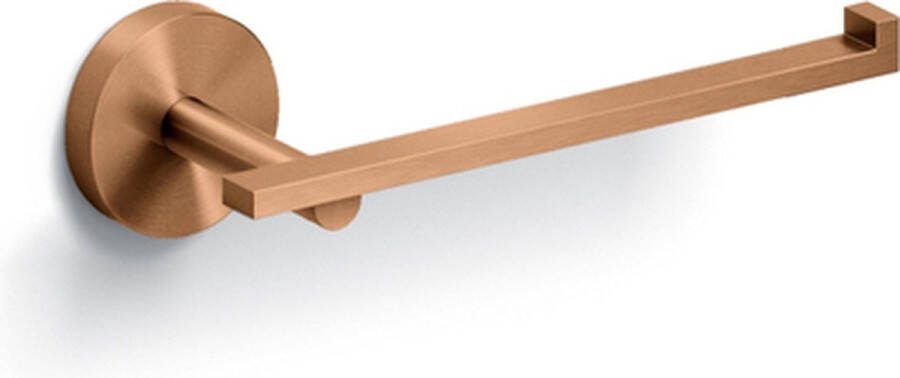 Clou Flat Toiletrolhouder L-vorm zonder klep brons gebors. PVD
