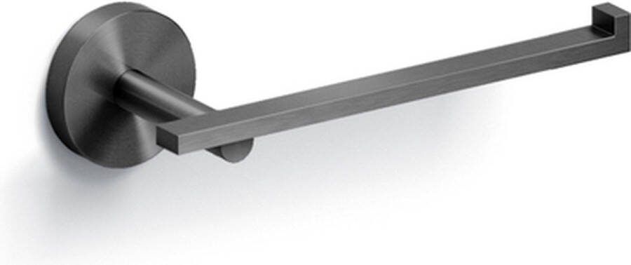 Clou Flat Toiletrolhouder L-vorm zonder klep gunmetal geb. PVD