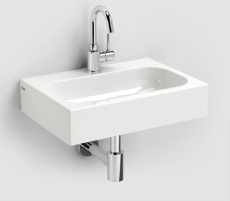 Clou Mini Match Me fontein 45x10cm voorbewerkt kraangat mineraalsteen wit
