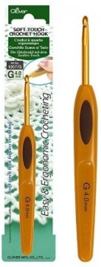 Clover soft touch haaknaald 4 5 mm