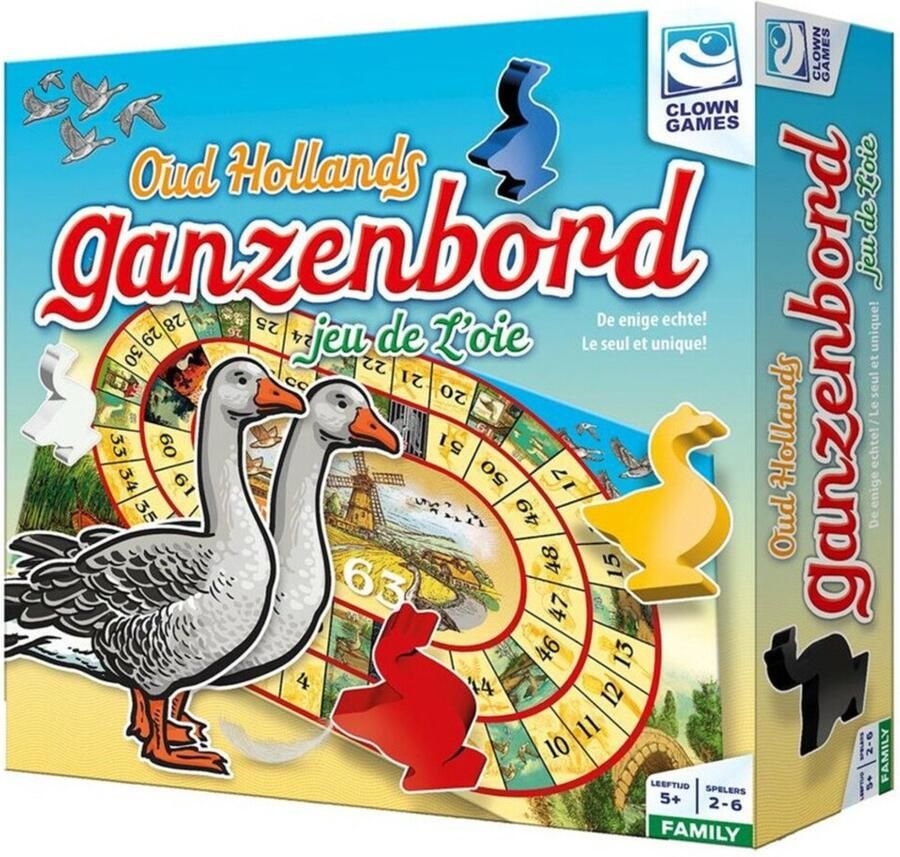 Clown Games Ganzenbord De Luxe Bordspel