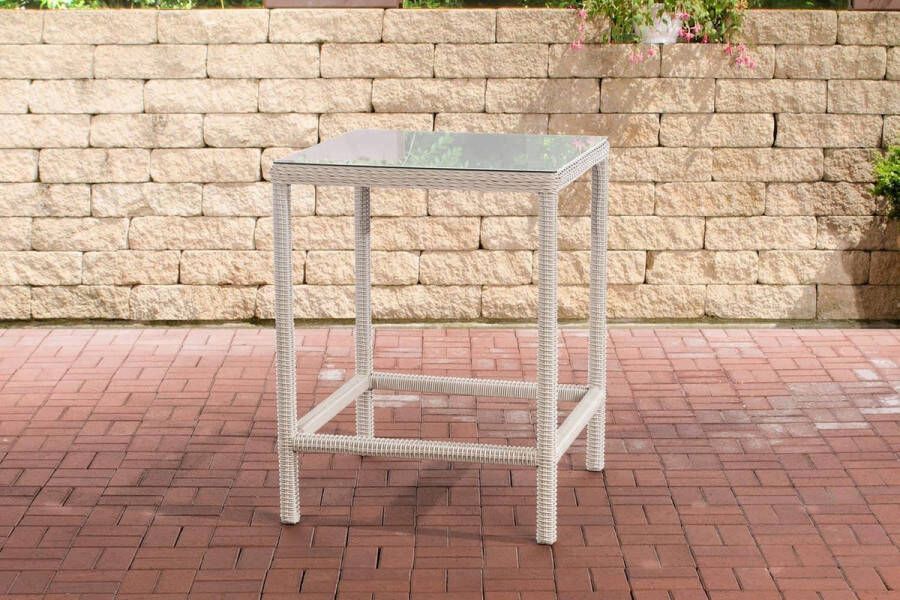 Clp Alia Tuintafel 5mm Poly rotan parelwit