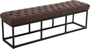 Clp Amun Zitbank Zwart frame Stof zwart 150 cm