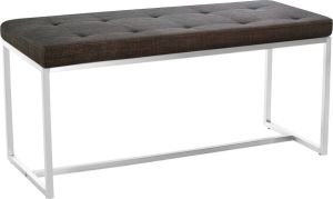 Clp Barci Zitbank 100 cm 2 personen Stof bruin