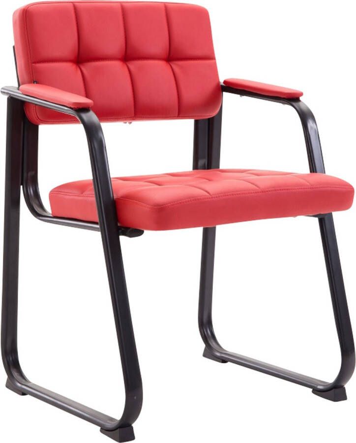 Clp Canada B Eetkamersstoel Kunstleer rood