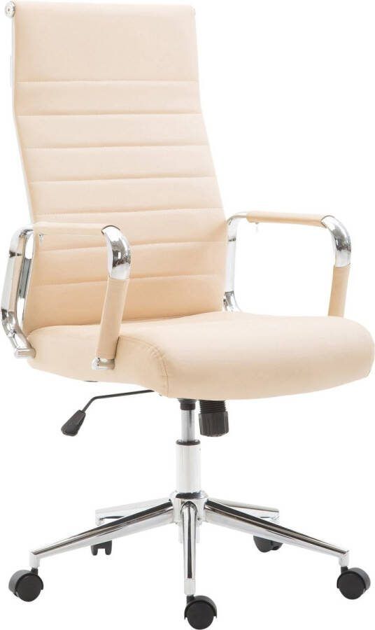 Clp Columbus Bureaustoel Ergonomisch Voor volwassenen Kunstleer creme