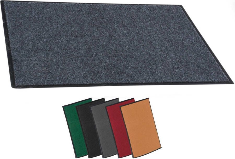 Clp Deurmat voor binnen en buiten Anti-slip deurmat donkergrijs 40x60 cm