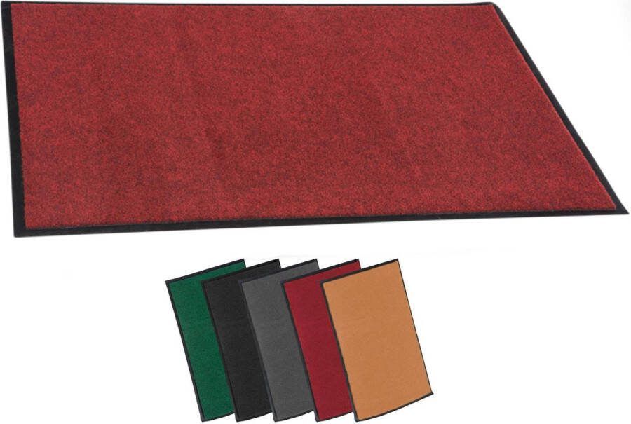 Clp Deurmat voor binnen en buiten Anti-slip deurmat rood 40x60 cm