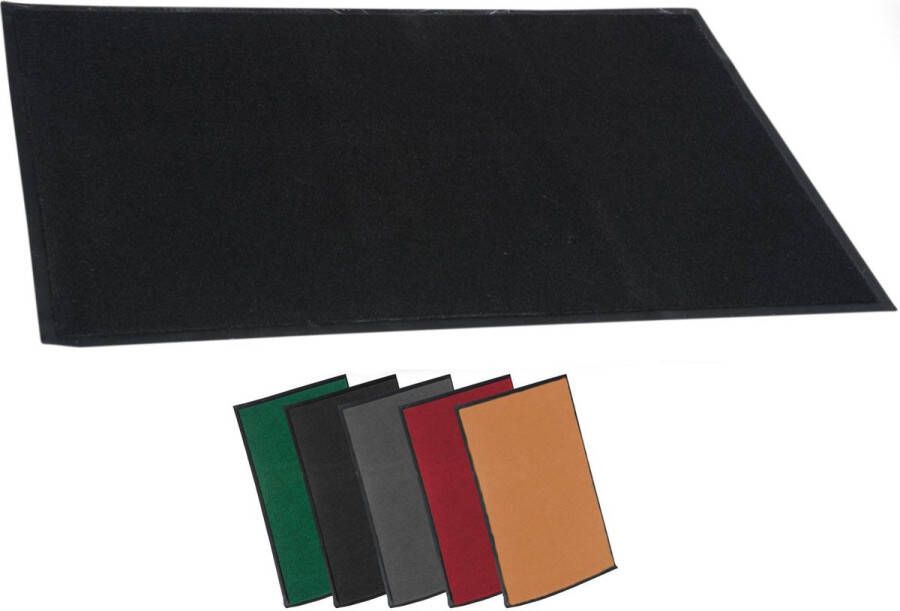 Clp Deurmat voor binnen en buiten Anti-slip deurmat zwart 40x60 cm