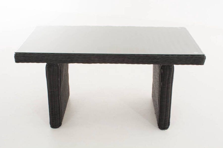 Clp Fisolo Eettafel 5mm Poly-rotan zwart