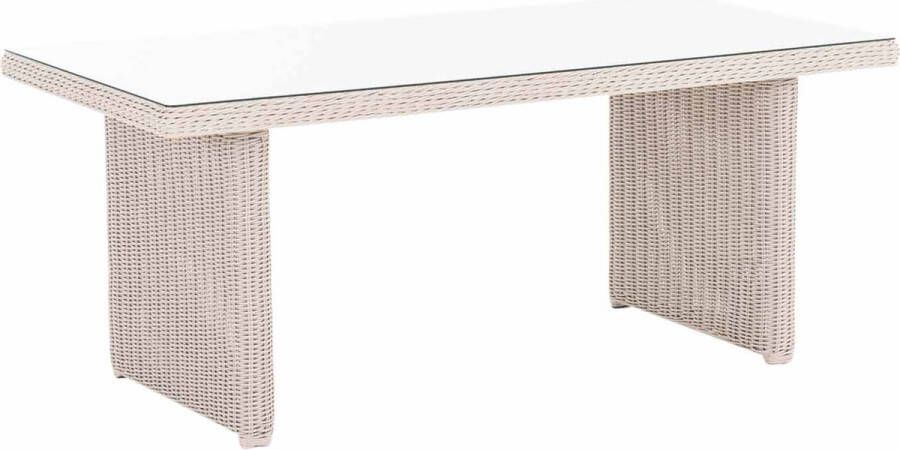 Clp Fontana Tafel 5 mm Poly-rotan parelwit