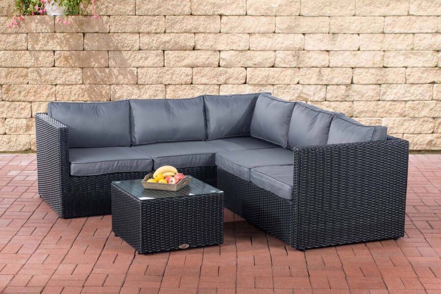 Clp GENERO Loungeset 5 mm zwart ijzerachtig grijs
