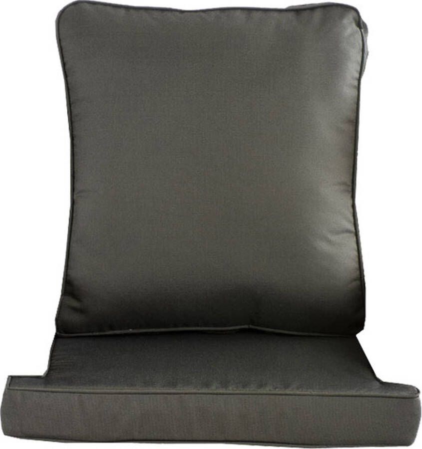 Clp Jardin Kussenhoes fauteuil antraciet
