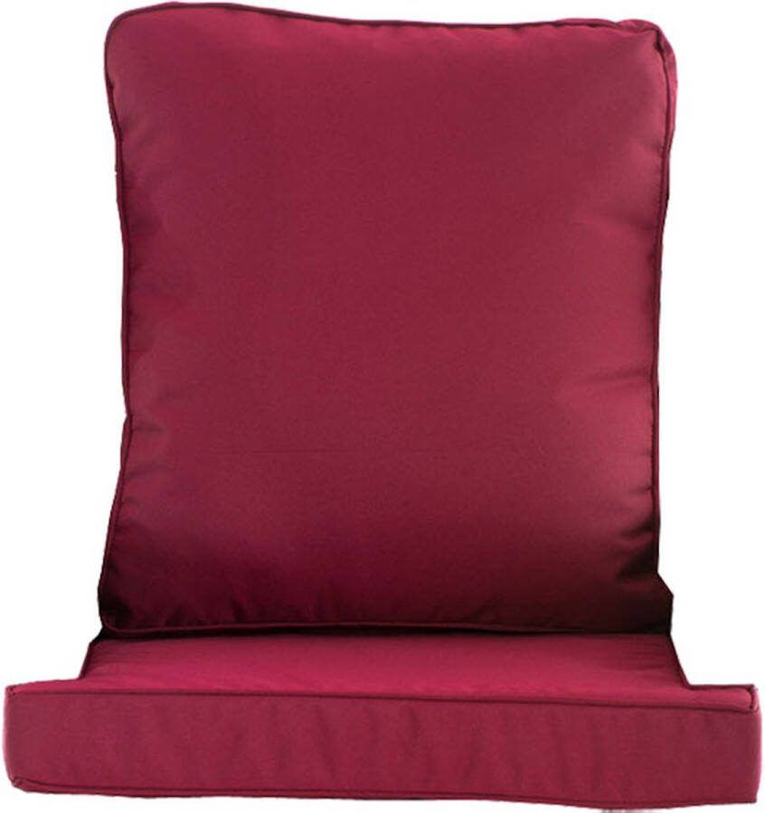 Clp Jardin Kussenhoes fauteuil robijnrood
