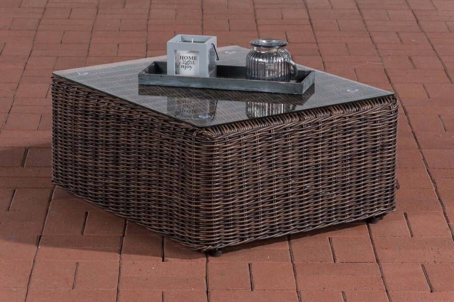 Clp Loungetafel Marbella 5mm bruin gemeleerd