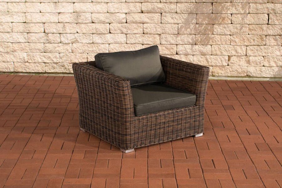 Clp Mandal Fauteuil 5mm bruin gemeleerd antraciet
