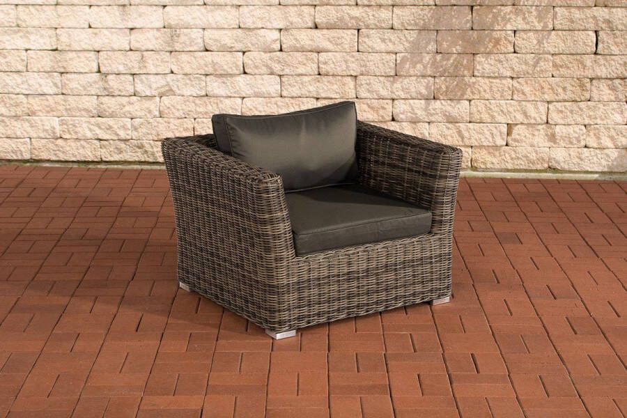 Clp Mandal Fauteuil 5mm grijs gevlekt antraciet