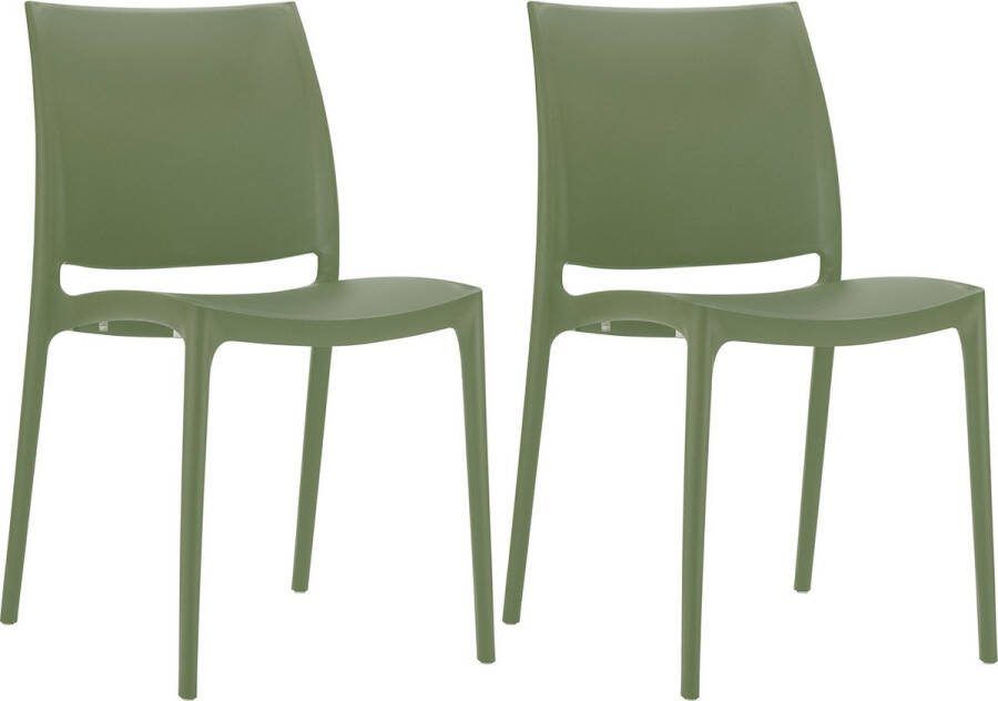 Clp Maya Set van 2 Stoelen oliv