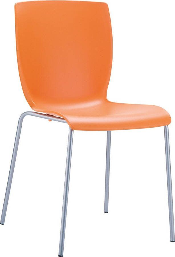 Clp Mio Tuinstoel Stapelbaar Stapelstoel Kunststof oranje
